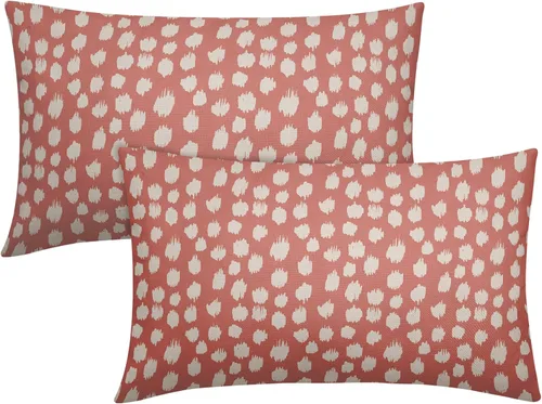 Vista 58 de Sweetshow Juego de 2 fundas de almohada de 16 x 16 pulgadas, diseño bohemio, con diseño de lunares, moderno y moderno, para exteriores, decorativas