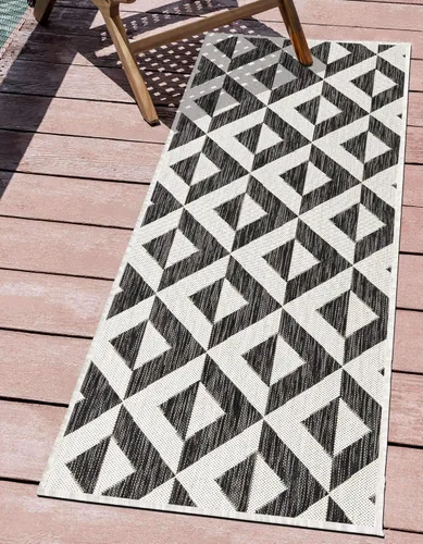 Vista 60 de Unique Loom Jill Zarin Outdoor Collection - Alfombra rectangular (2 pies 2 pulgadas x 3 pies 1 pulgadas, rectangular, beige y marrón)