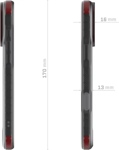 Vista 74 de Ghostek Covert Clear - Funda transparente para iPhone 15 Plus, silicona a prueba de golpes, compatible con accesorios Apple MagSafe, funda Negro