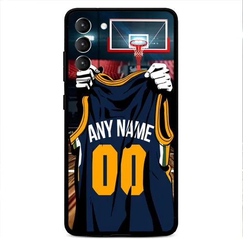 Vista 27 de Nombre y número personalizados – Atlanta Basketball Jersey – Funda de silicona líquida para Samsung Galaxy S26 S25 S24 S23 S22 S21 Plus S20 + Ultre