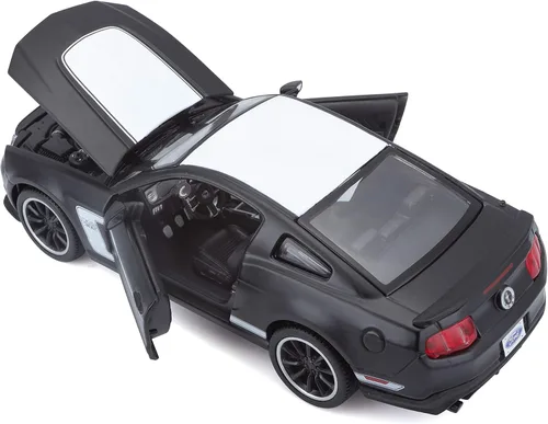 Vista 5 de Maisto M31269 Ford Mustang - Coche coleccionable a escala 1:24, color negro mate