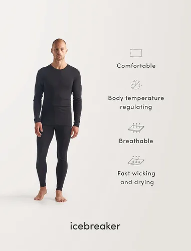 Vista 5 de Icebreaker Merino 260 Tech Leggings con bragueta para hombre
