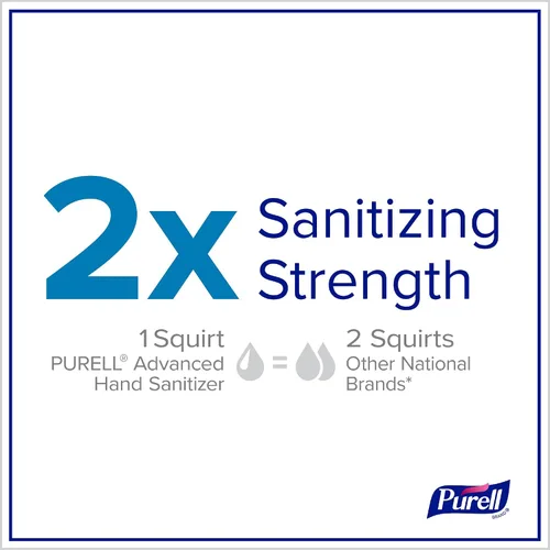 Vista 5 de Purell NATURALS Gel desinfectante de manos avanzado, con acondicionadores para la piel y aceites esenciales, botella de bomba de encimera de 12