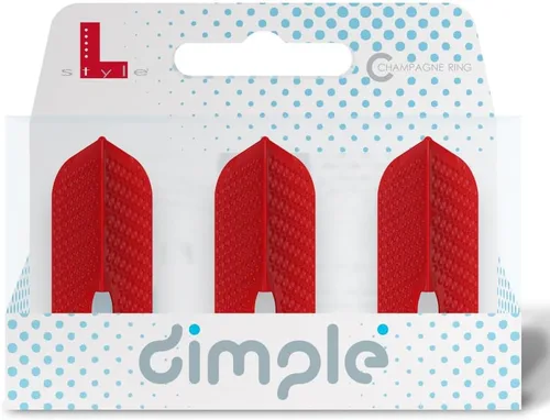 Vista 6 de L-style L6 Slim PRO Dimple Molded Dart Flights Negro Pro Dimple