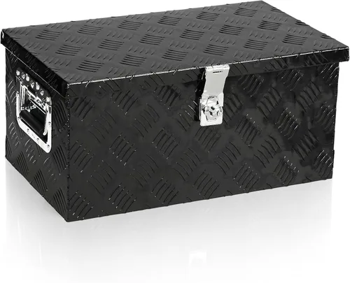 Vista 12 de Caja de herramientas de aluminio para camión de 50 pulgadas, caja de herramientas para cama de camioneta pickup con cerradura y llaves, cajas