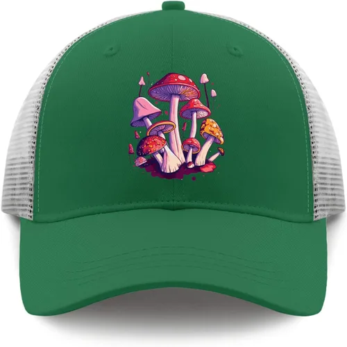 Vista 9 de Baseball Caps Mushroom Baseball Caps, Vintage Baseball Cap for Women