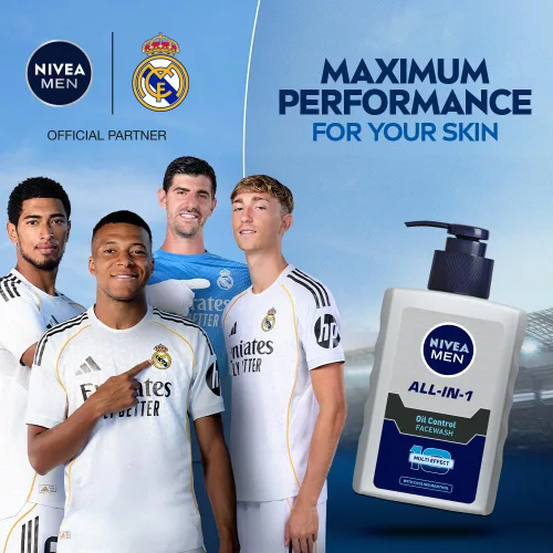 Vista 3 de Nivea Lavado facial todo en uno para hombre con control de aceite - 5.1 fl oz
