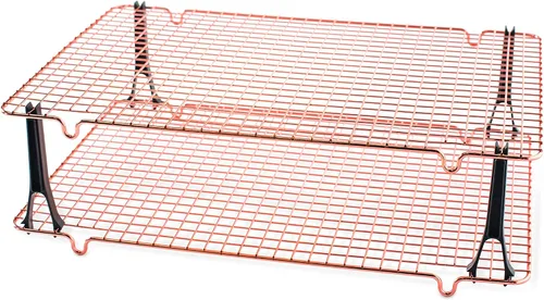 Vista 7 de Nordic Ware Rejilla de enfriamiento redonda, 13 pulgadas de diámetro, cobre