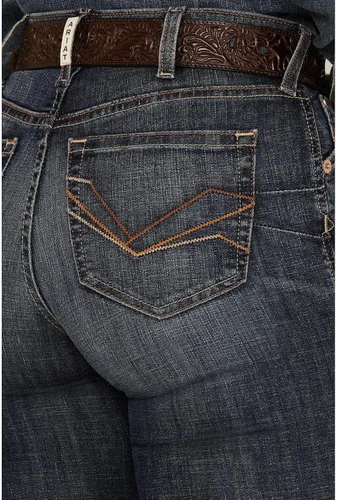 Vista 4 de ARIAT Jean de tiro alto Fernanda para mujer R.e.a.l