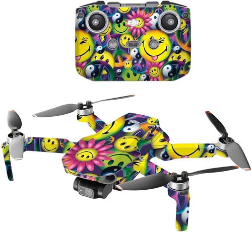 Vista 21 de MightySkins - Compatible con DJI Mini 2 Dron portátil - Humo brillante Funda protectora de vinilo duradera y única Fácil de aplicar, quitar