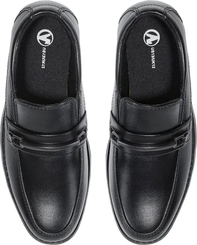Vista 6 de HOMEHOT Zapatos de vestir para niños Oxford sin cordones (niños pequeñosniños grandes)