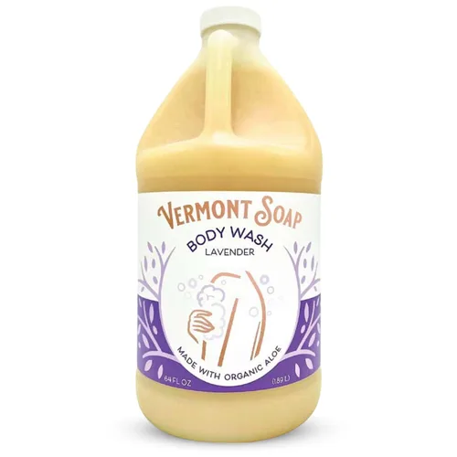 Vista 13 de VERMONT SOAP Gel de baño, gel natural con manteca de karité, gel de gel suave para hidratar y calmar la piel, jabón corporal sin fragancia