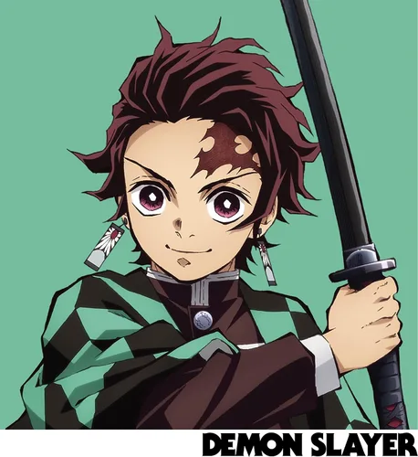 Vista 2 de Demon Slayer Kimetsu no Yaiba Anime Tanjiro Portrait - Camiseta de manga corta para hombre y mujer