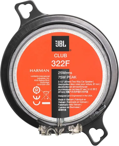 Vista 4 de JBL Club 322F - 3.5", sistema de altavoces de componentes bidireccionales (sin parrilla)