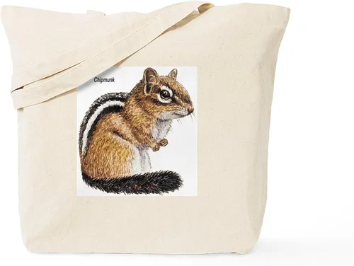 Vista 17 de CafePress Bolsa de compras de lona beige natural reutilizable para rehabilitación de ardillas