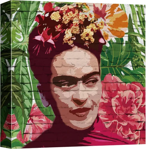 Vista 9 de NWT Lienzo impreso para pared, pintura en aerosol de ladrillo Audrey Hepburn Retrato Graffiti y arte callejero, ilustraciones abstractas, arte