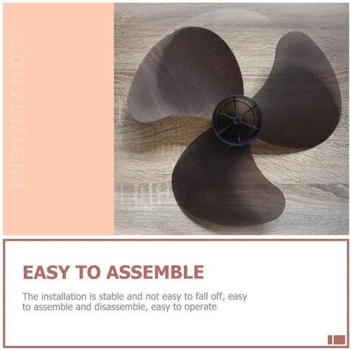 Vista 7 de DOITOOL Repuesto de cuchilla de ventilador de plástico de 16 pulgadas con cubierta de tuerca, 3 hojas universales para ventiladores de pie, pedestal