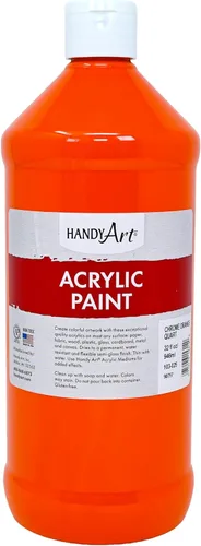Vista 62 de Handy Art Pintura acrílica, juego de 12 colores, botellas de 16 onzas, acrílico líquido para estudiantes semibrillante, consistencia de flujo