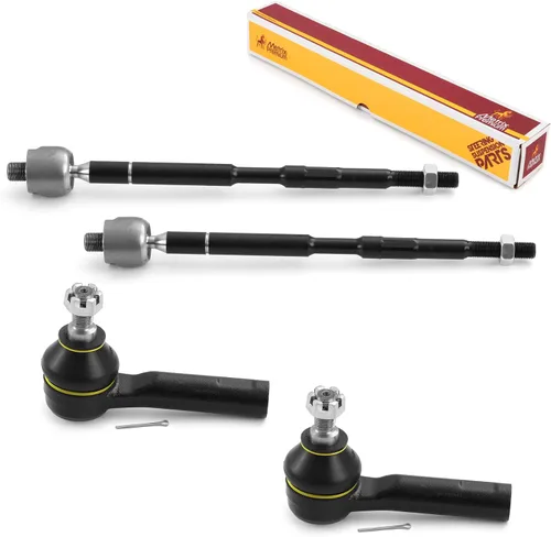 Vista 146 de Metrix Premium Chassis Parts - Kit de 4 piezas de extremos de barra de acoplamiento frontal exterior e interior compatible con Nissan Pathfinder