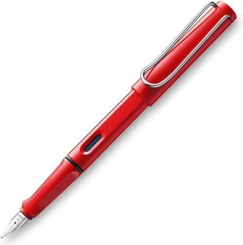 Vista 4 de Lamy Safari - Pluma estilográfica, color rojo, punta extrafina