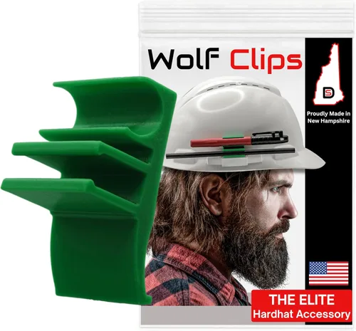 Vista 10 de Diligence, clips de lobo, accesorio para casco duro, marcador y lápiz de carpintero, rojo