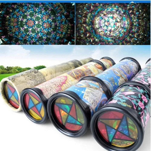 Vista 3 de Caleidoscopio mágico, paquete de 2, el mejor regalo de cumpleaños para niños (dos colores)
