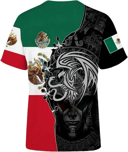 Vista 2 de Camiseta de manga corta con cuello redondo para adultos en 3D