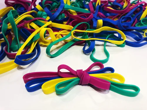 Vista 14 de Bandas de goma de varias dimensiones (#64+#33+#16+#117b), 1/4 libras, banda de goma colorida sin látex, bandas elásticas resistentes para archivos