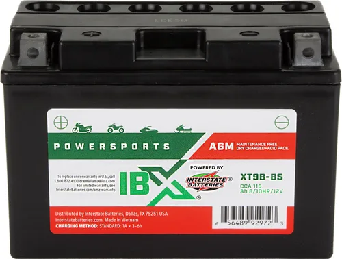 Vista 16 de Baterías interestatales IBX YTZ5S-BS Powersports batería 12V 3.5Ah 50CCA AGM (XTZ5S-BS)