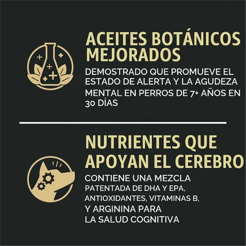 Vista 2 de Purina Pro Plan Comida para perros mayores con probióticos para perros, fórmula Bright Mind 7+ de pollo y arroz, bolsa de 16 libras