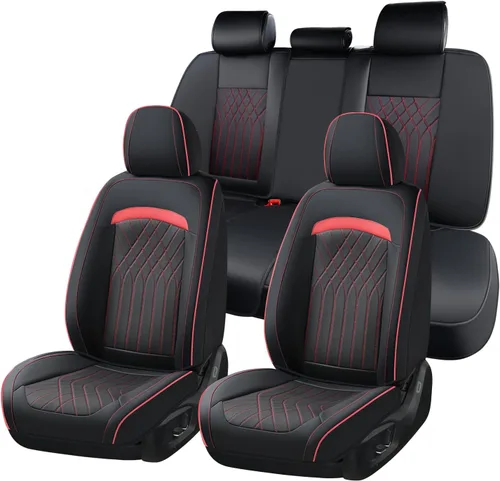 Vista 40 de Fundas de asiento delantero de automóvil, fundas de asiento de cuero para automóviles, protector de asiento de automóvil, impermeable, transpirable