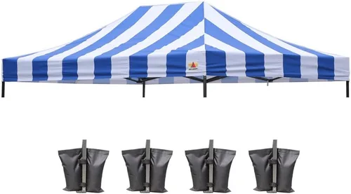 Vista 38 de ABCCANOPY Toldo de repuesto para tienda de campaña desplegable (8 x 8 pies, blanco)