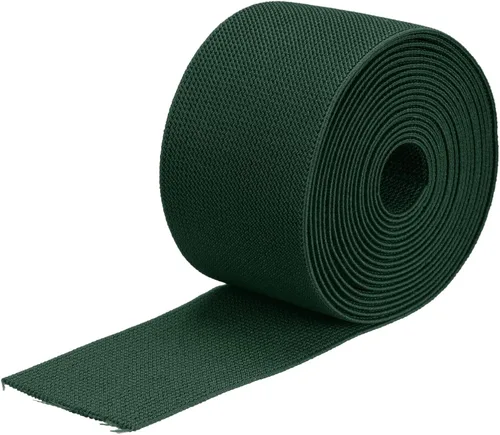 Vista 9 de MECCANIXITY Banda elástica ancha de sarga de doble cara de 3 pulgadas, plana de 2 yardas, banda elástica tejida de punto, correa elástica pesada