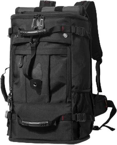 Vista 16 de YOUMIAN Mochila de gran capacidad para viajes, senderismo, deportes, bolsa de lona convertible duradera para portátil y avión