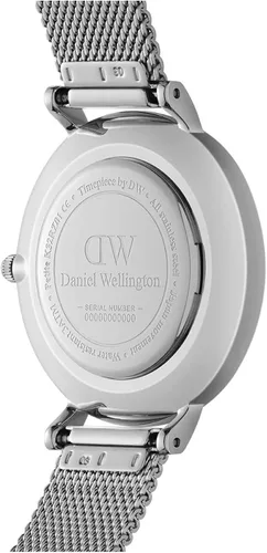 Vista 5 de Daniel Wellington Reloj pequeño de ley, pulsera de malla de plata, plateado