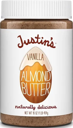 Vista 7 de Justin's Mantequilla de almendras y canela, sin revuelta, sin gluten, sin OMG, de origen responsable, tarro de 16 onzas (paquete de 6)