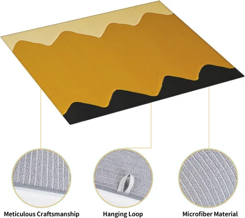 Vista 3 de Tapete de microfibra para secar platos para encimera de cocina, almohadillas absorbentes para secar platos, tapete de drenaje de cocina