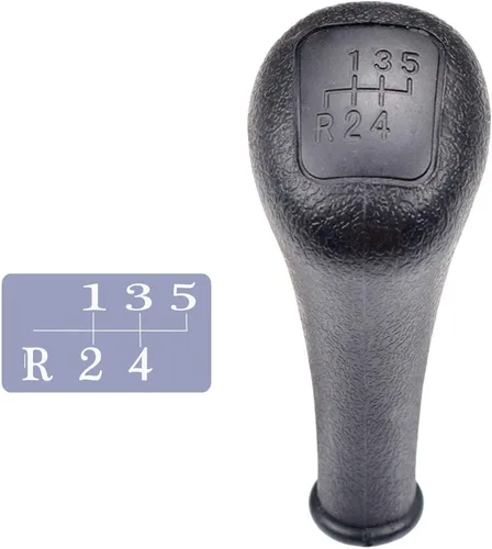 Vista 3 de Pomo de la palanca de cambios de 5 velocidades negro superior manual de plástico para Mercedes Benz W190 W201 W202 W123 W124 W126 W140 S124 C E S