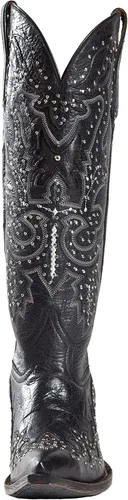 Vista 5 de Johnny Ringo JRS806-8X Botas occidentales para mujer de cuero negro
