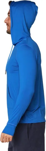 Vista 2 de Performance UPF 50+ - Sudadera con capucha para hombre, manga larga con bolsillos, protección solar y protección solar