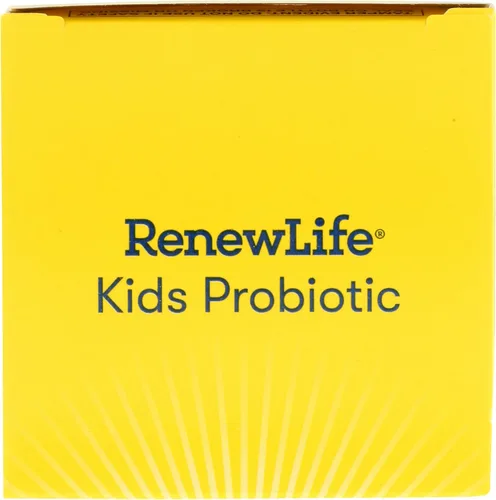 Vista 4 de Renew Life Kids Probióticos masticables, apoya la salud digestiva e inmune, prebióticos y probióticos, frambuesa, 30 tabletas masticables