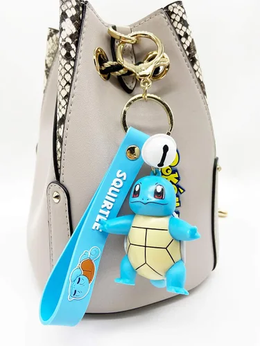 Vista 4 de YJacuing Llavero de figura linda de anime Squirtle quirtle