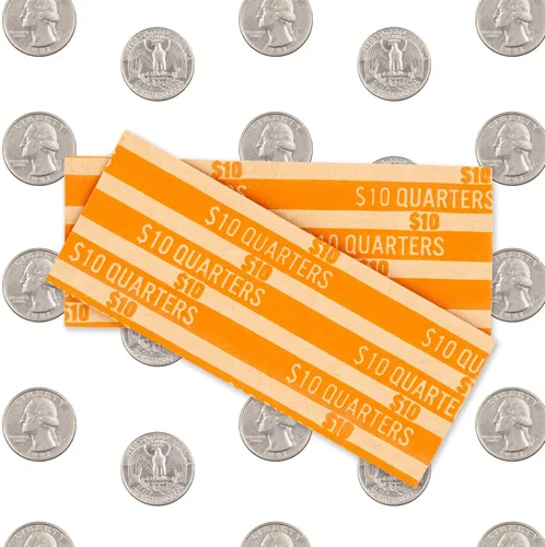 Vista 4 de Conjunto de Envoltorios Planos a Rayas para Monedas 100