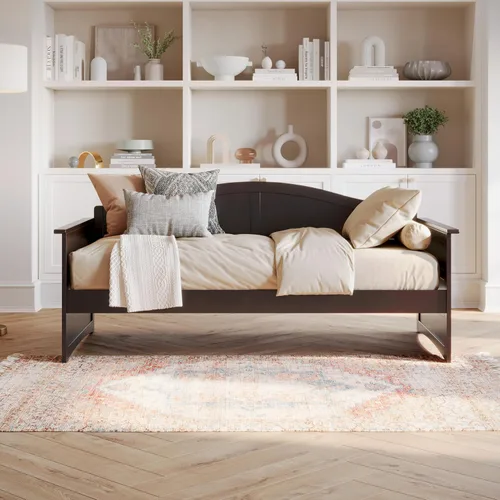 Vista 3 de AFI, Sofá cama de madera Acadia, individual, espresso