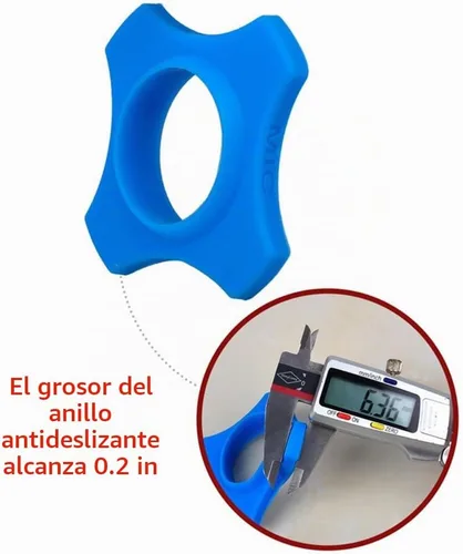 Vista 4 de Juego de 6 anillos antideslizantes de silicona para micrófono