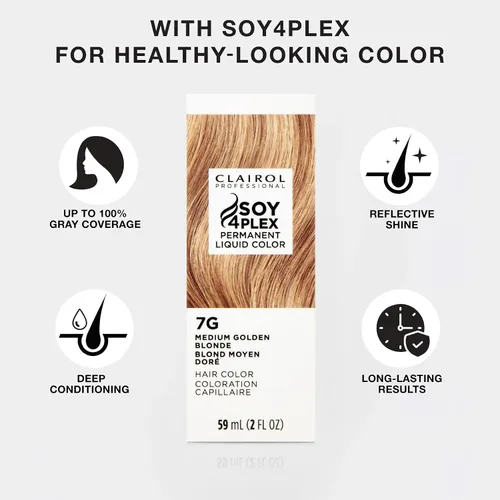 Vista 4 de Clairol Professional Permanent Liquicolor for Light Brown/Medium Brown Hair Color with 100% Gray Coverage Packaging May Vary