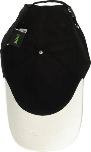 Vista 3 de BOSS Sombrero de sarga de algodón con logotipo curvado para hombre