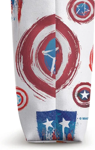 Vista 3 de Marvel Captain America - Bolsa de mano con patrón de escudo
