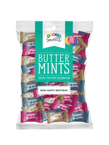 Vista 22 de Party Sweets Let's Party Buttermints de Hospitality Mints, Appx 300 mentas, bolsas de 7 onzas (paquete de 6) Gluten Free & Kosher, Quality you can