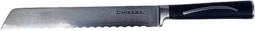 Vista 3 de Ginsu Hanaita Series Damasco 33 Layer VG-1 Core Cuchillo de pan de acero inoxidable de 8 pulgadas 5903